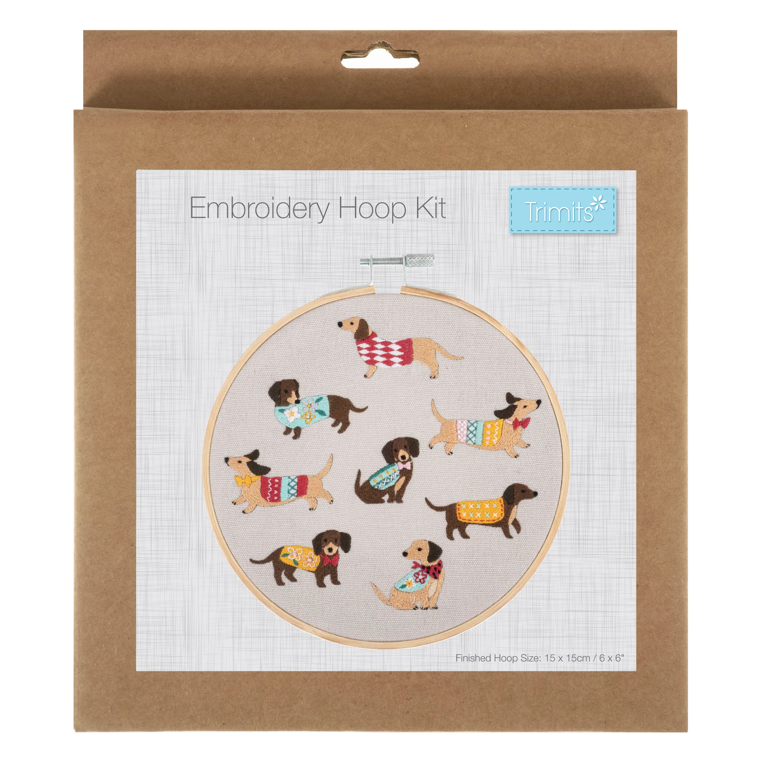 Trimits Embroidery Kit With Hoop- Dogs - Image 3