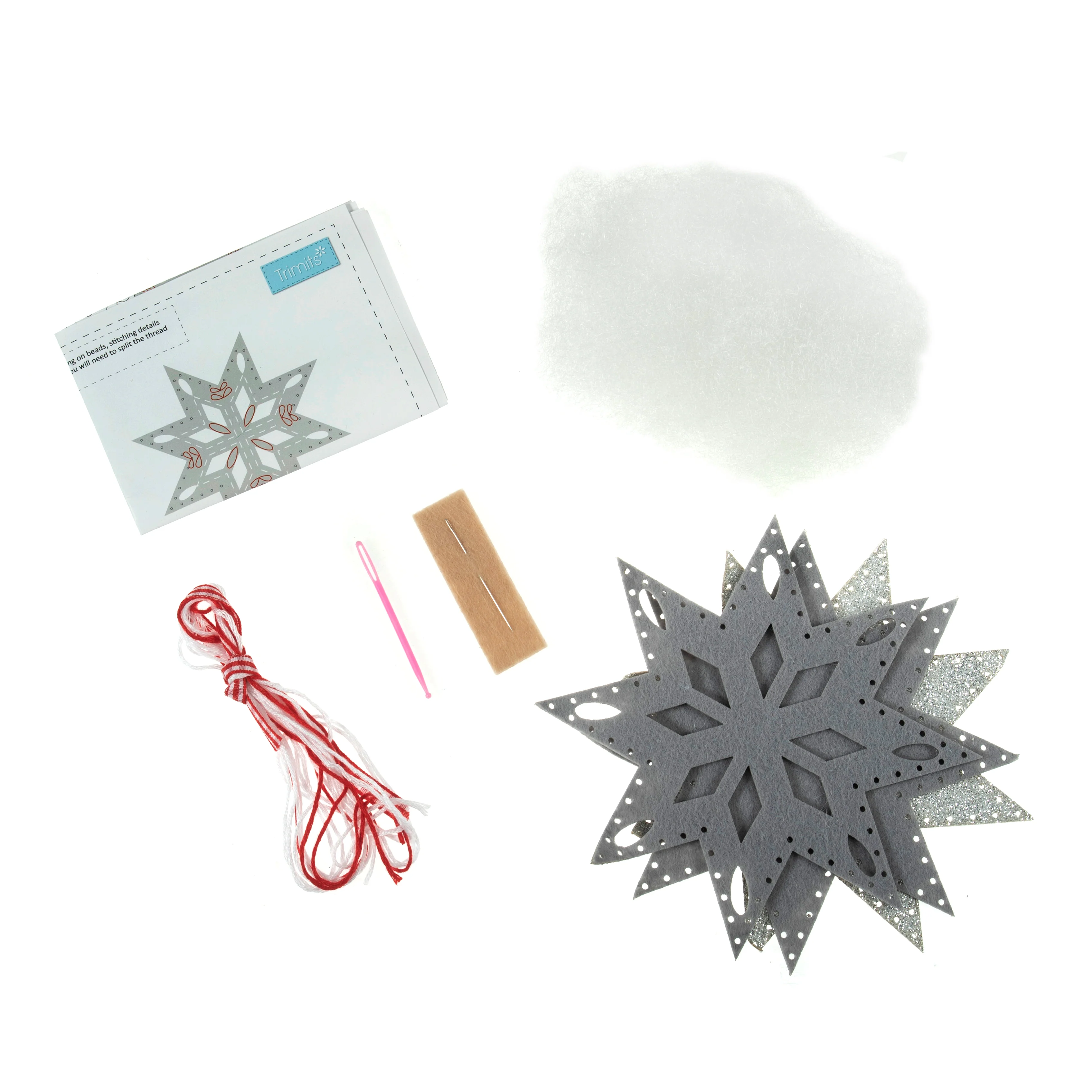 Trimits Felt Decoration Kit: Nordic Snowflake - Image 3