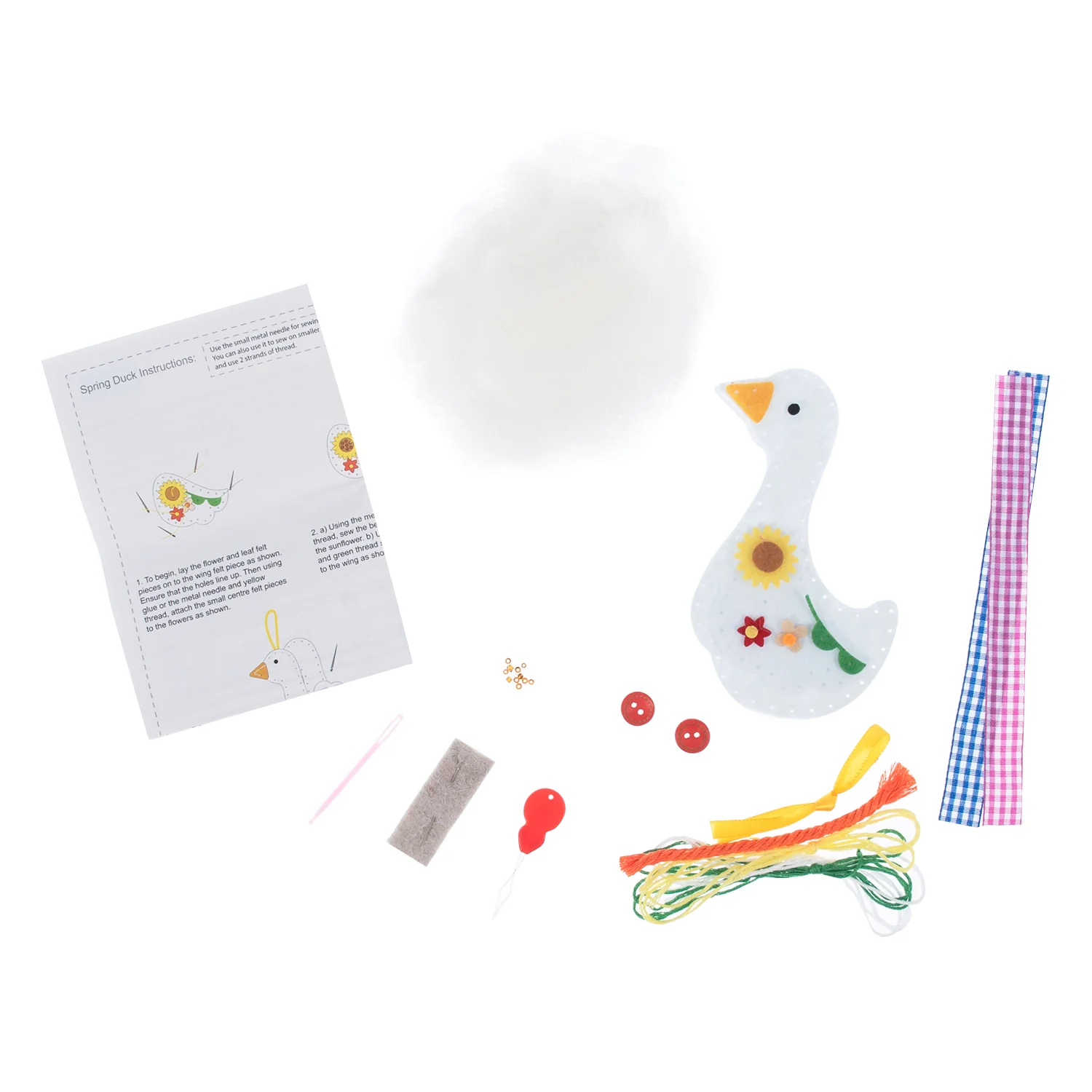 Trimits Felt Decoration Kit: Spring Duck - Image 2