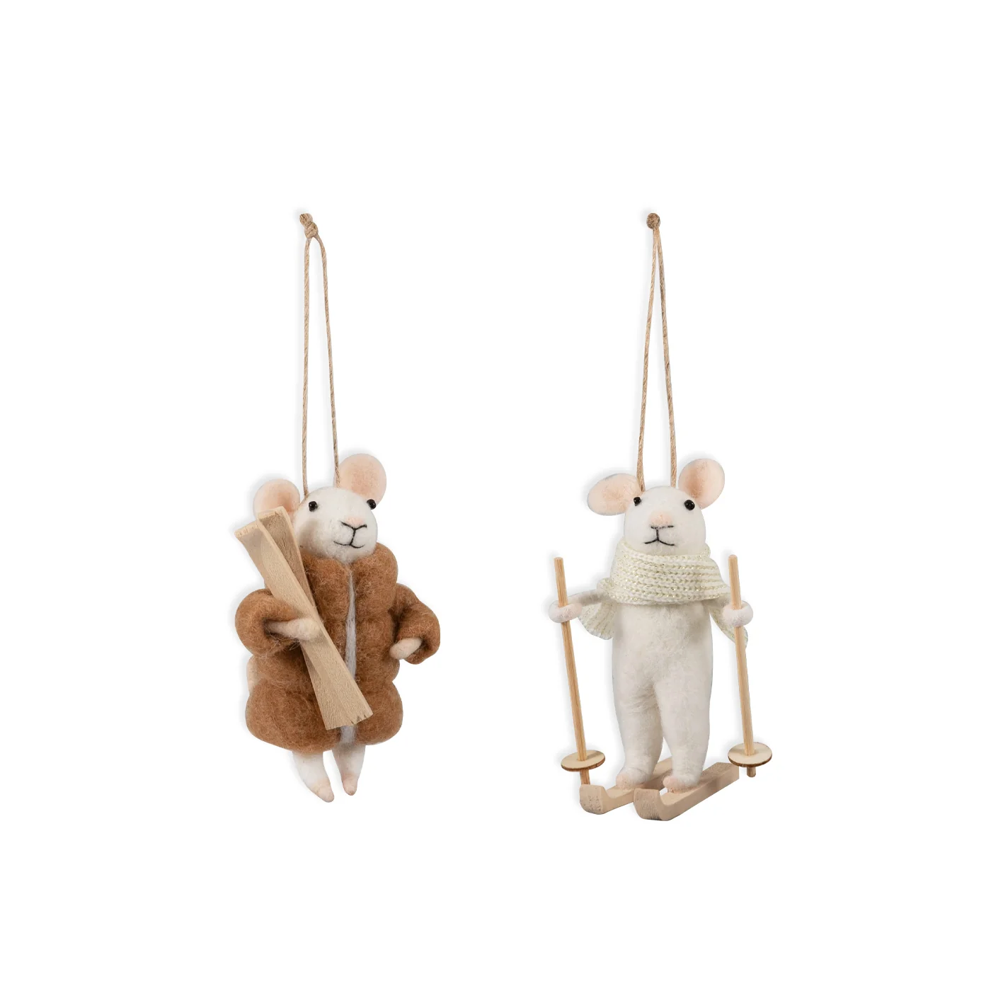 Trimits Needle Felting Kit: Winter Sports Mice Duo