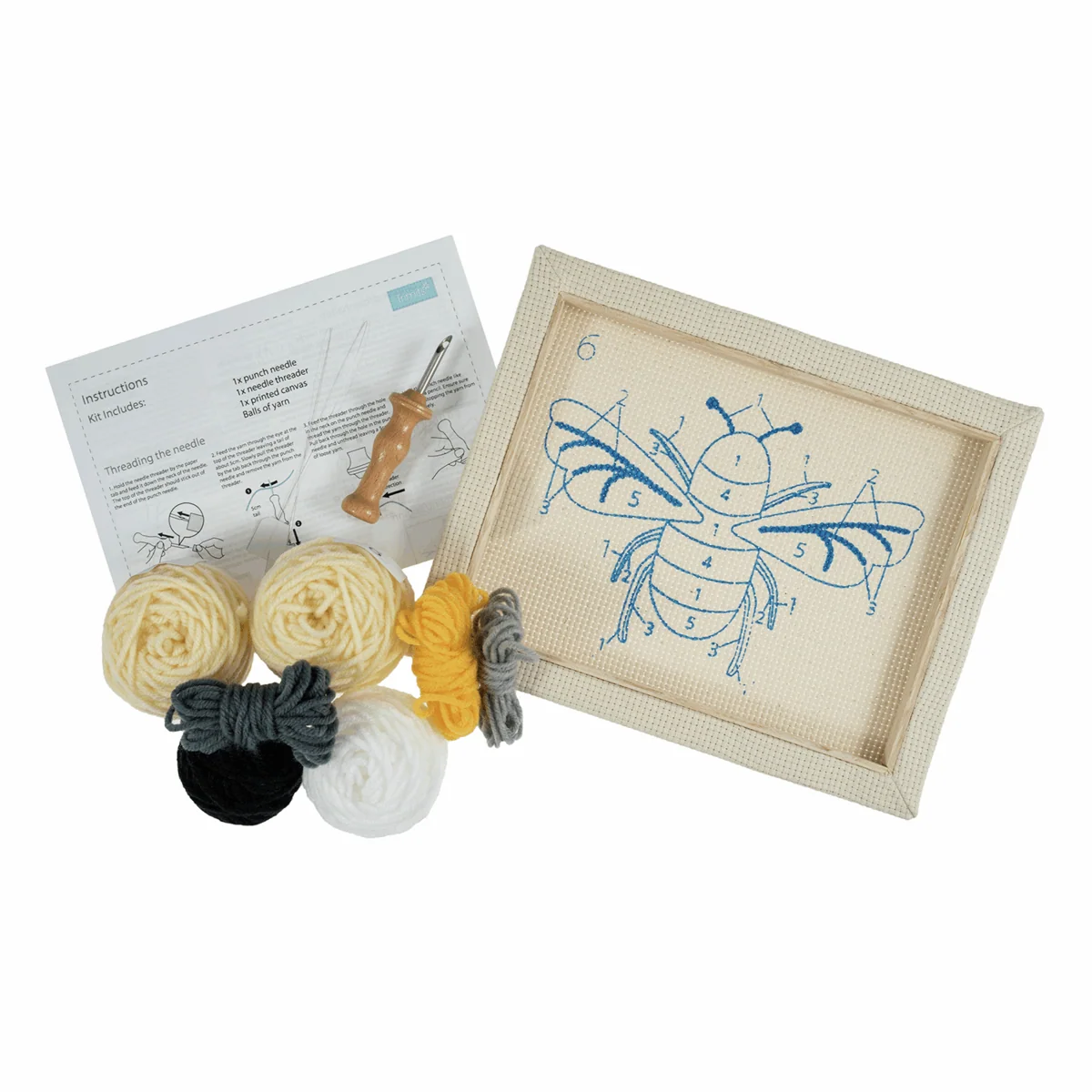 Trimits Punch Needle Frame Kit - Bee - Image 2