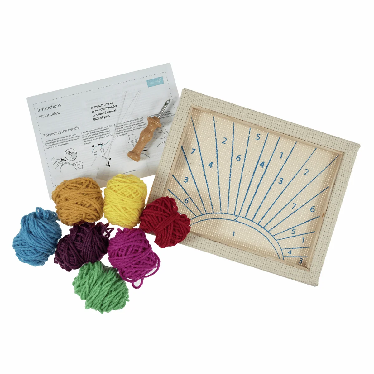 Trimits Punch Needle Frame Kit - Sunrays - Image 2