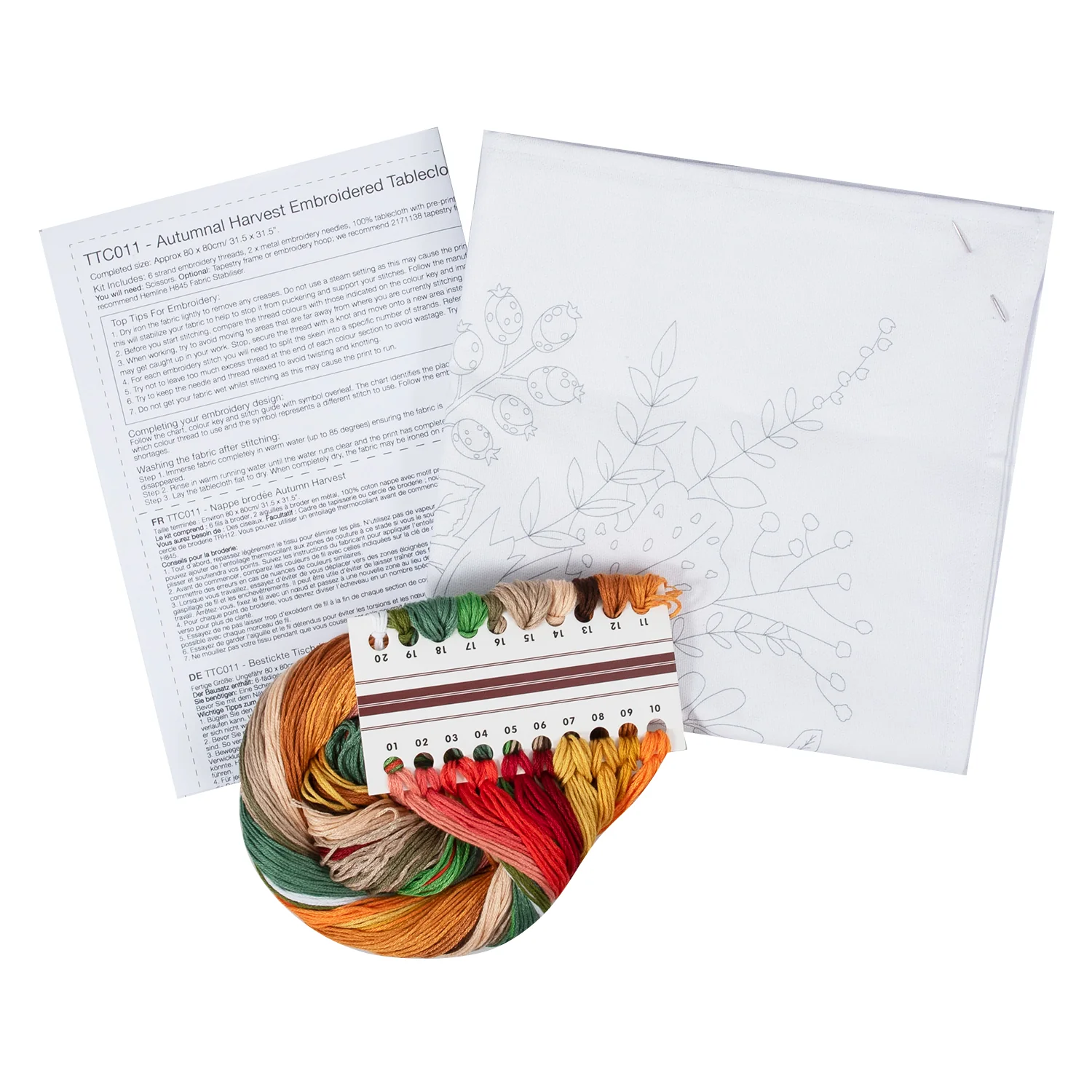 Trimits Tablerunner Embroidery Kit - Autumnal Harvest - Image 2