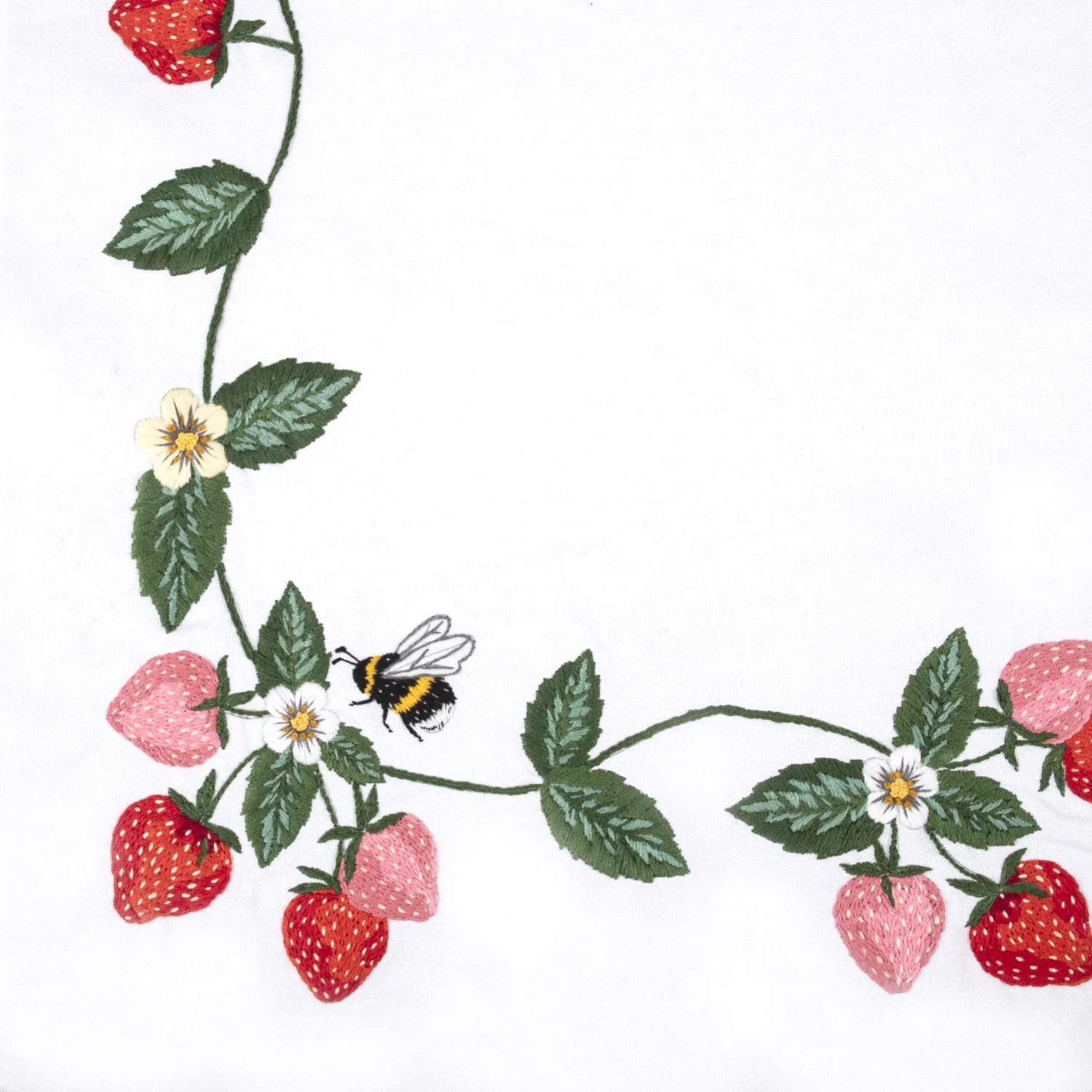 Trimits Tablerunner Embroidery Kit - Strawberries - Image 3