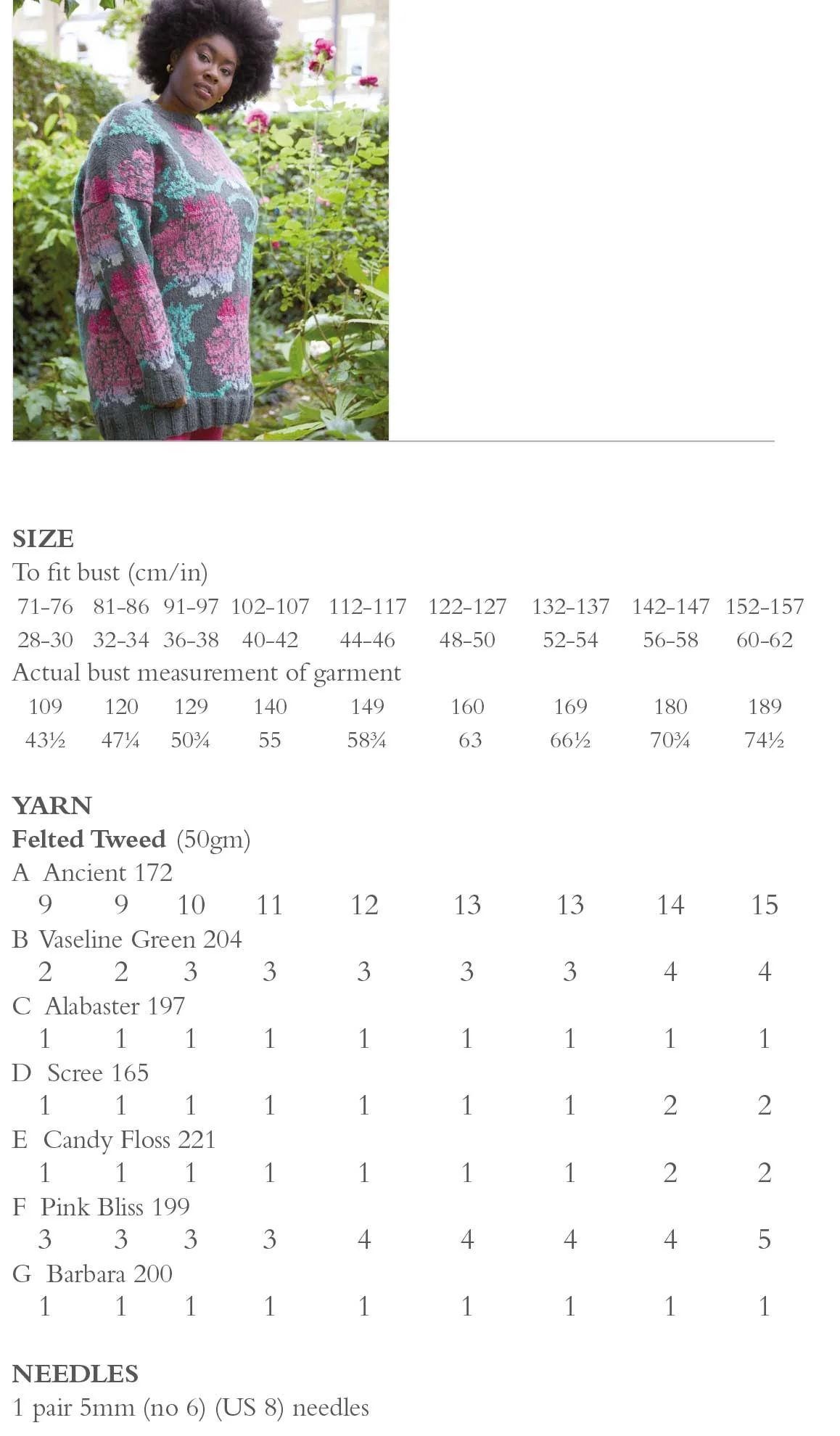 Tropical Brocade Sweater in Rowan Felted Tweed - Digital Version - Image 2