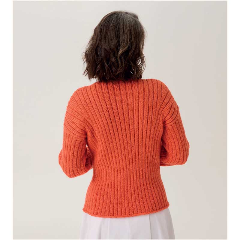 Trumpet Flower Sweater in Sirdar Loveful Bio Blend Dk - 10909 - Image 3