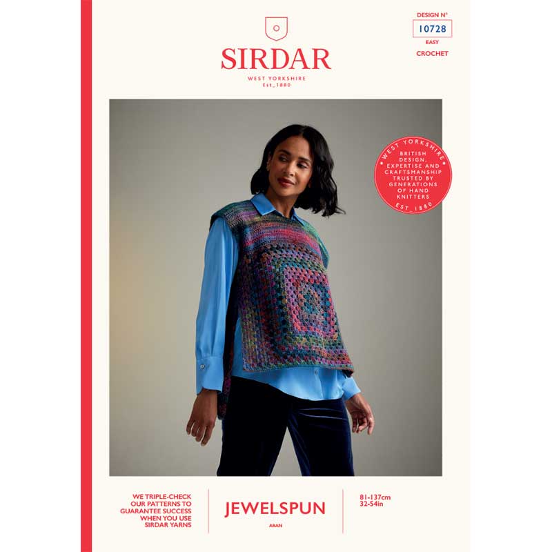 Twilight Terrace Tabard in Sirdar Jewelspun Aran