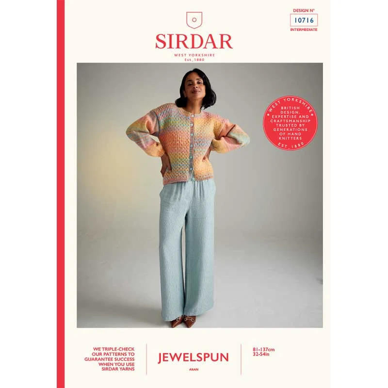 Twilight Trellis Cardigan in Sirdar Jewelspun Aran