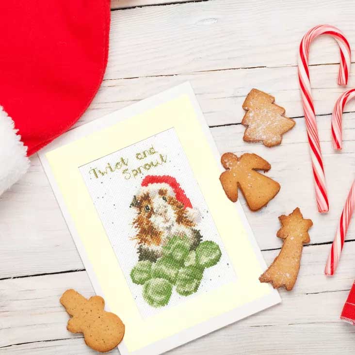 Twist and Sprout - Christmas Card Cross Stitch Kit - Image 2