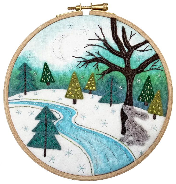 Under The Moonlight - Bothy Threads Felt Embroidery Kit