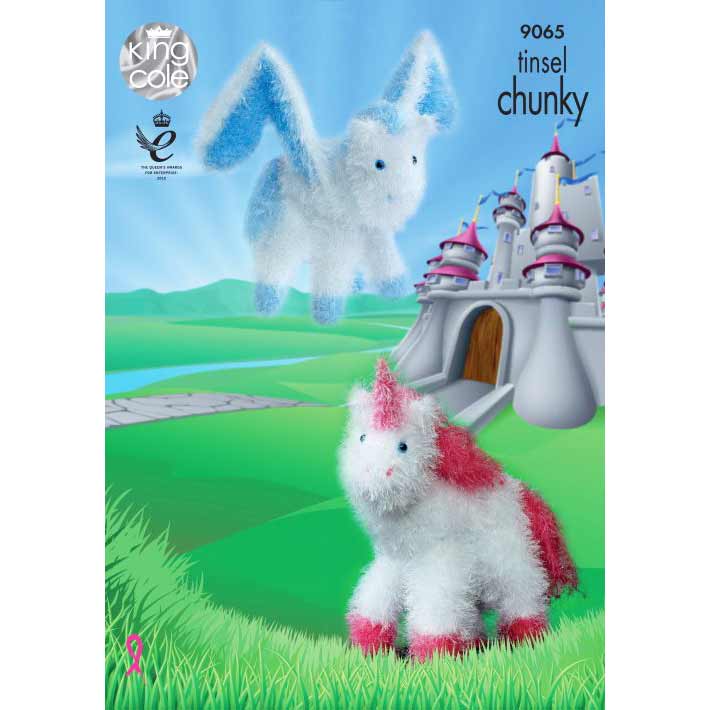 Unicorn in King Cole Tinsel Chunky - Digital Version 9065