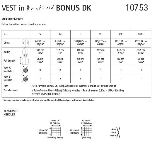 Voltage Vest in Hayfield Bonus Dk - Digital Version 10753 - Image 2