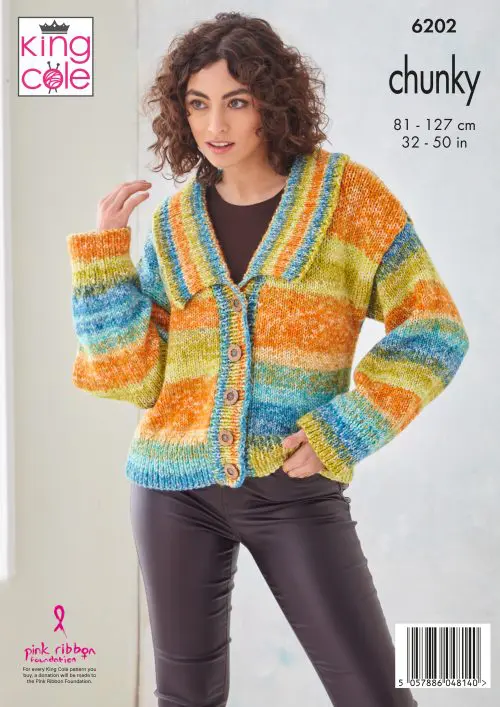Waistcoat & Jacket Knitted in King Cole Hedgerow Chunky - Digital Version 6202 - Image 3