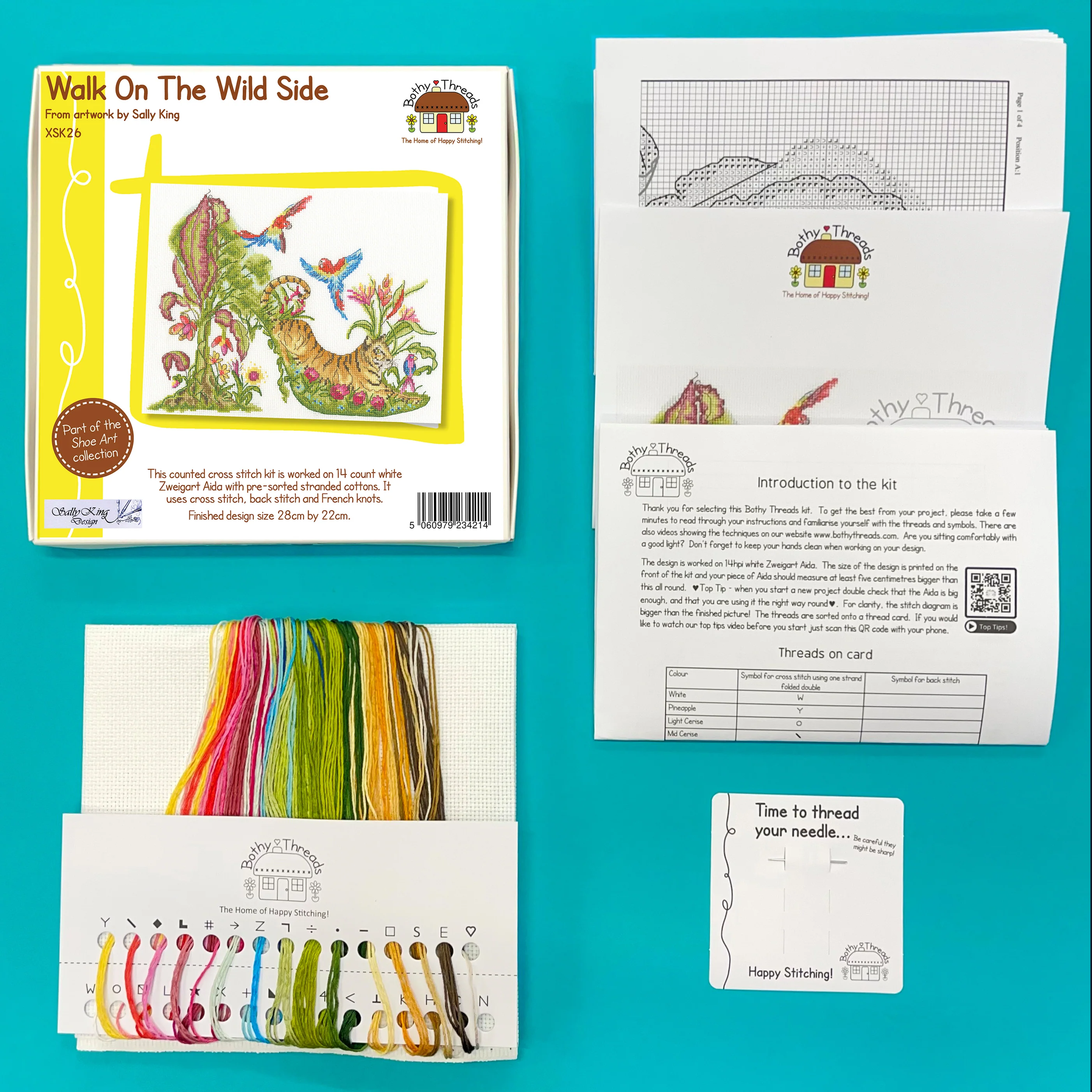 Walk on the Wild Side - Bothy Threads Cross Stitch Kit - Image 2