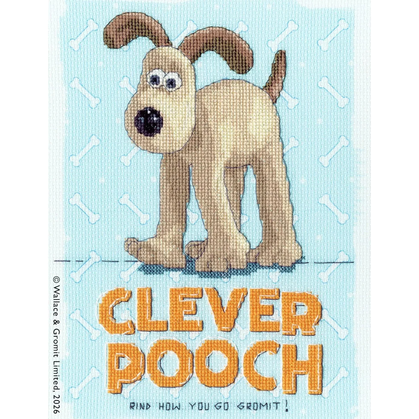 Wallace & Gromit - Clever Pooch! - Bothy Threads Cross Stitch Kit