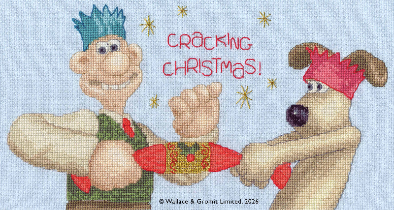 Wallace & Gromit - Cracking Christmas! - Bothy Threads Cross Stitch Kit