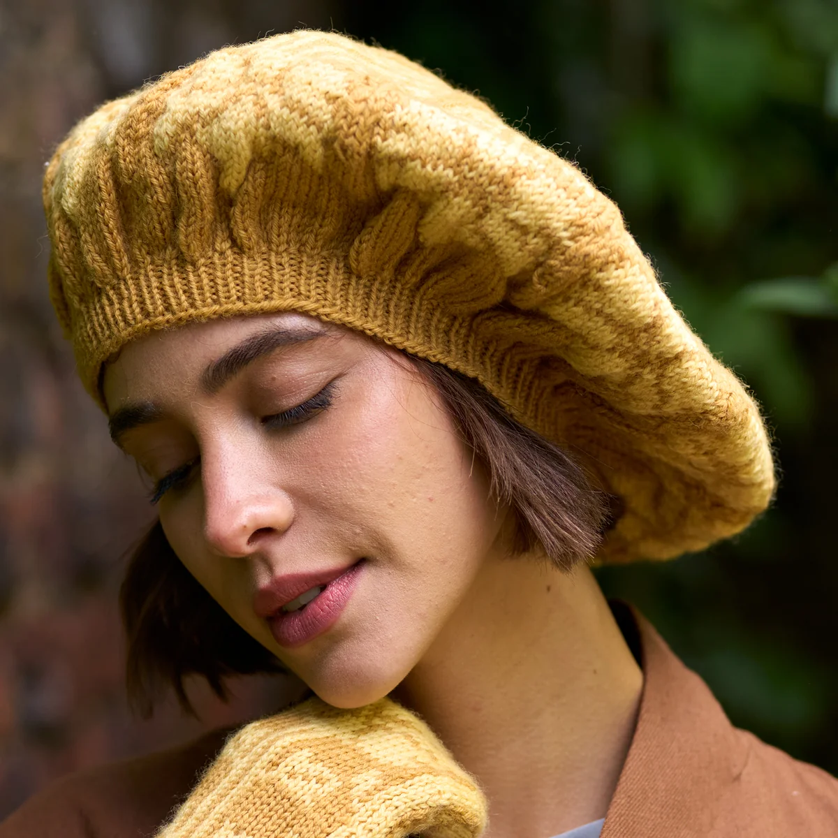 Arcadia Beret & Mittens Colour Pack in West Yorkshire Spinners Morris Dk by Debbie Bliss & Chloe Elizabeth Birch