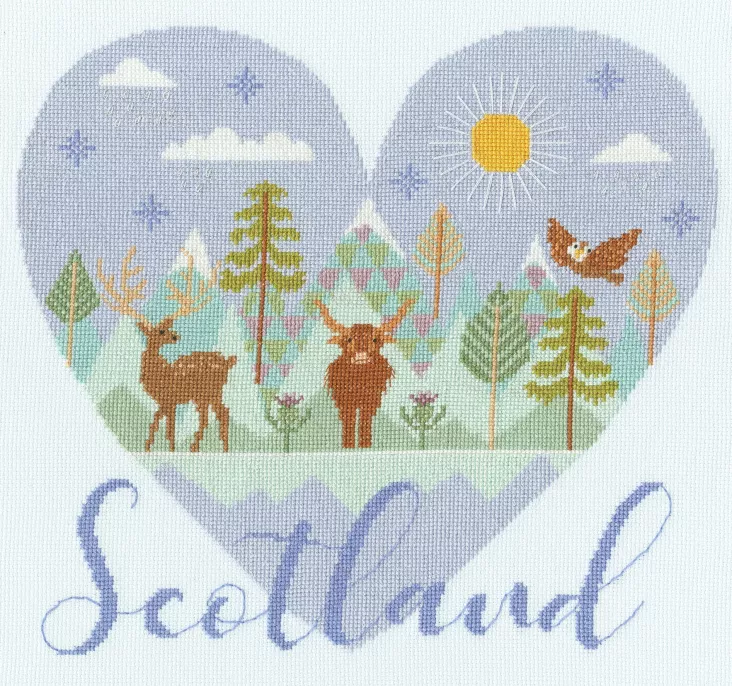 Wild at Heart: Heart of Scotland- Bothy Threads Cross Stitch Kit