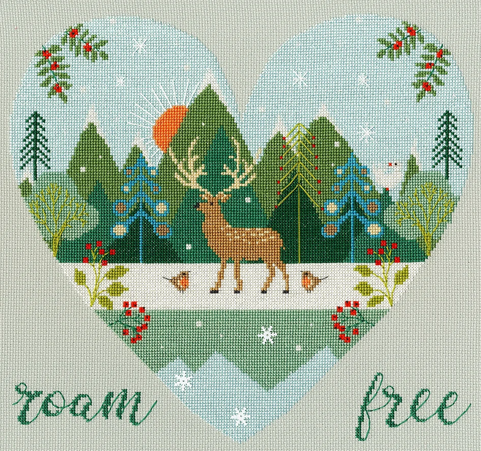 Wild at Heart: Roam Free Cross stitch kit