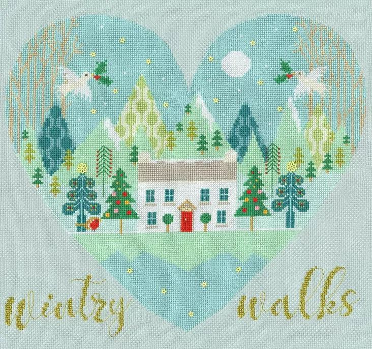 Wild at Heart: Wintry Walks -  Bothy Threads Cross Stitch Kit