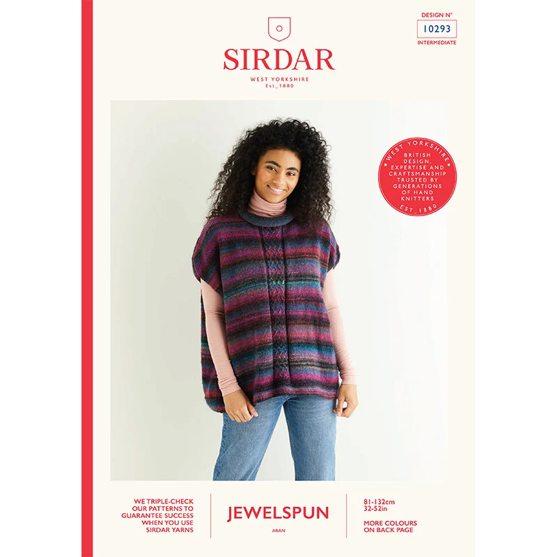 Wild Oat Stitch Tunic in Sirdar Jewelspun Aran