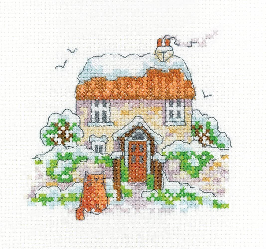 Winter Cottage -  Heritage Crafts Cross Stitch Kit