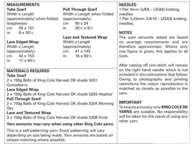Wraps in King Cole Harvest Dk - Image 2