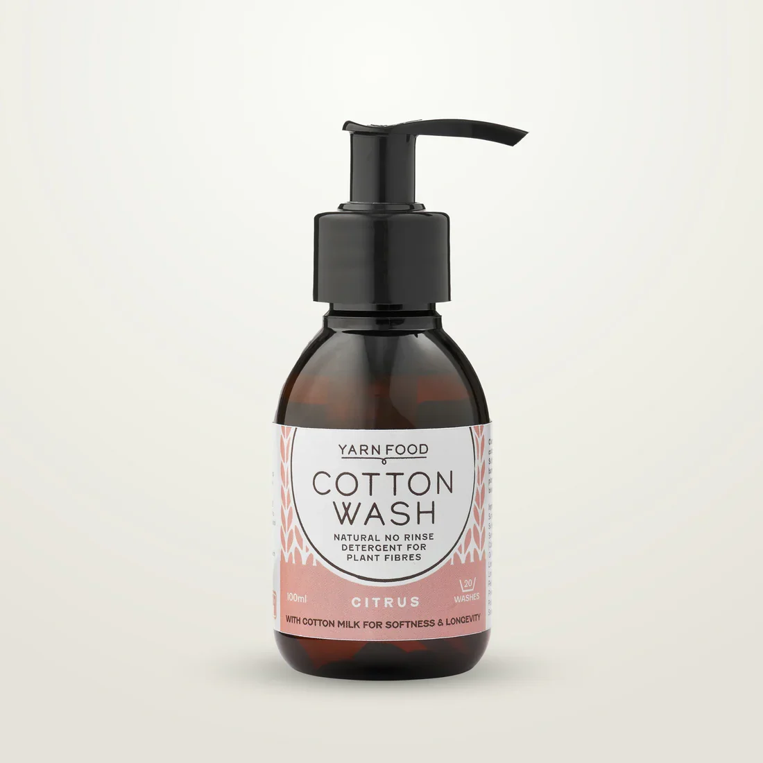 Yarn Food - No Rinse Cotton Wash - Citrus 100ml Bottle