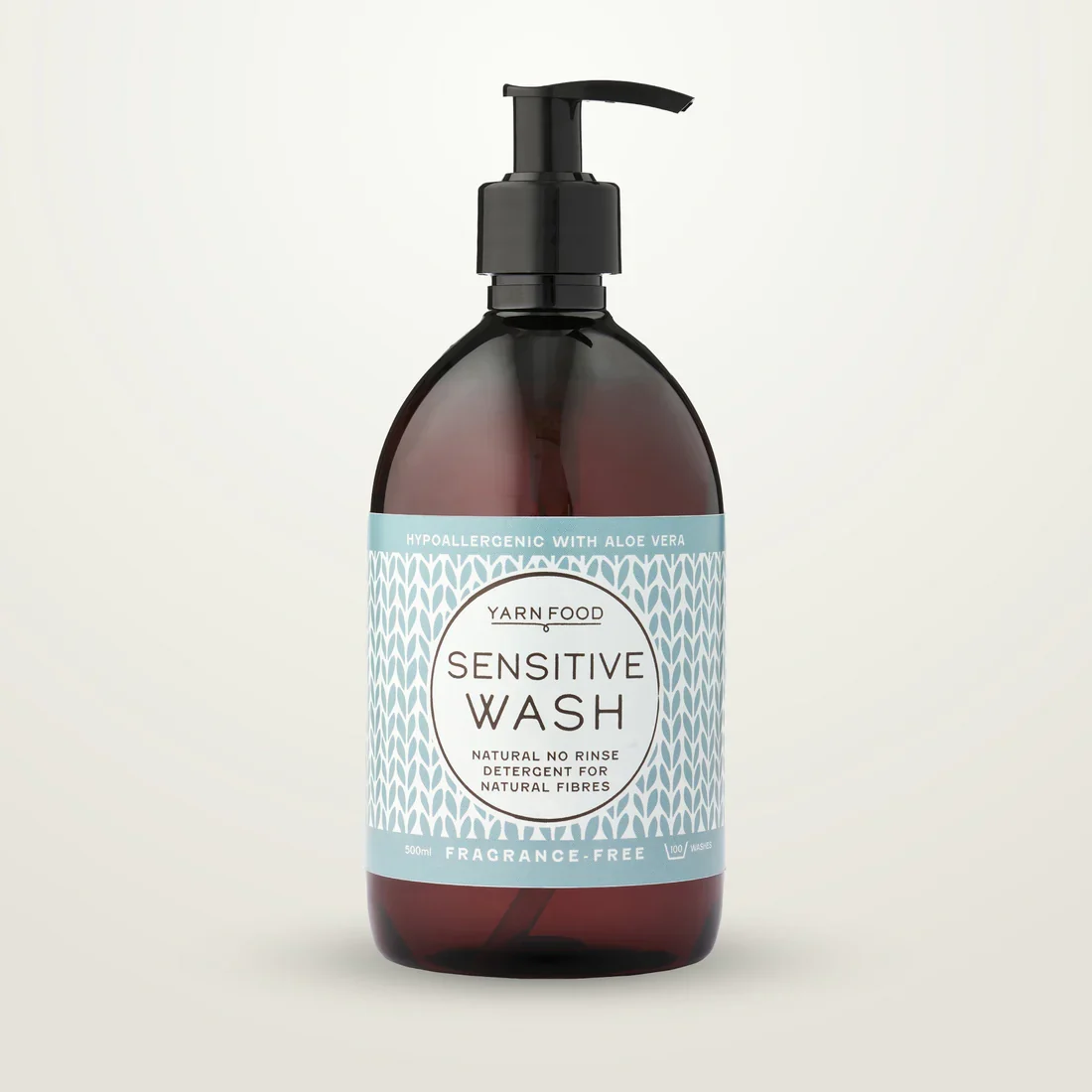 Yarn Food - No Rinse  Sensitive Wash - Fragrance Free 500ml Bottle