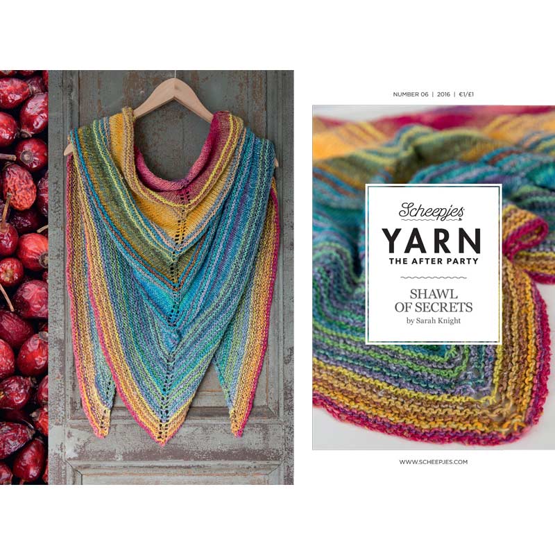 Yarn The After Party 06 Shawl of Secrets in Scheepjes Secret Garden