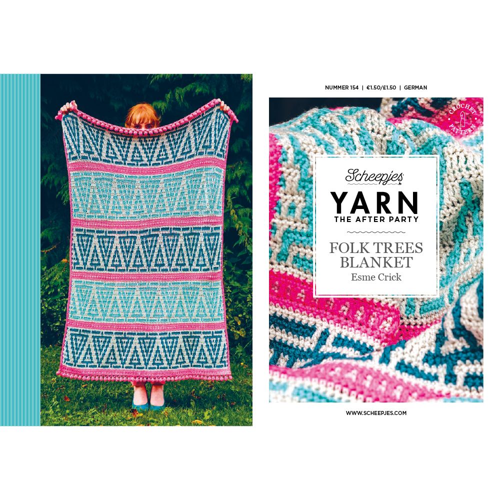 Yarn The After Party 154 - Folk Trees Blanket - Esme Crick