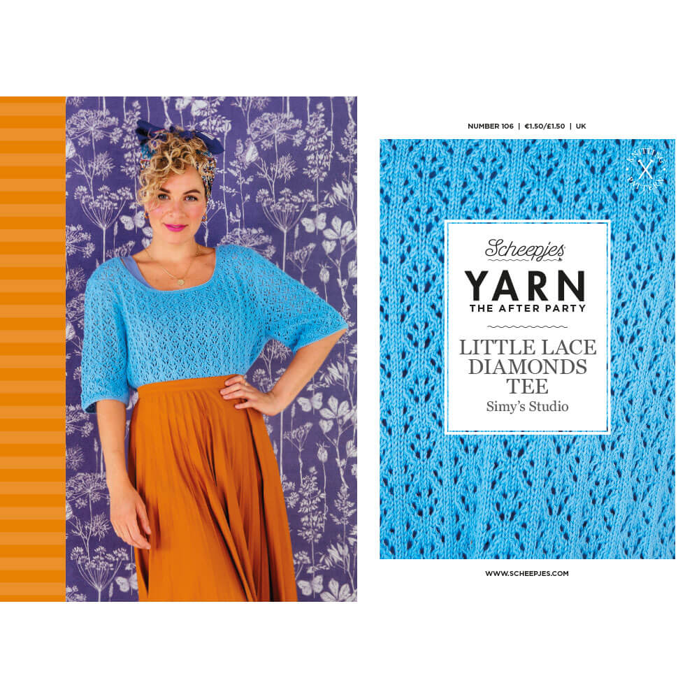 Yarn The After Party 106 Little Lace Diamonds Tee Simys Studio