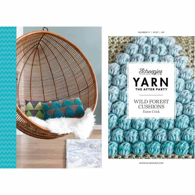 Yarn The After Party 17 Wild Forest Cushions in Scheepjes Whirl