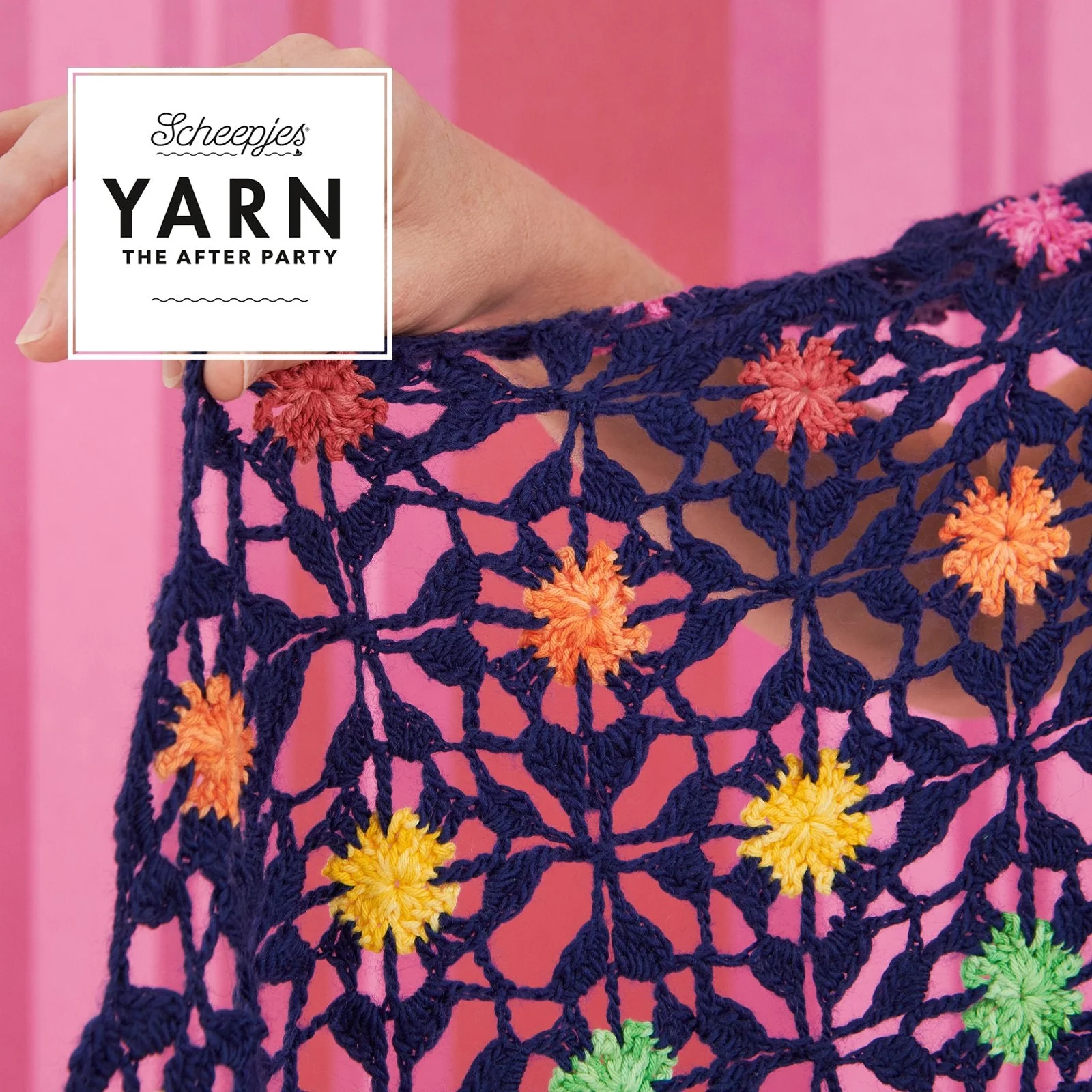 Yarn The After Party 73 - Flowers in the Stream Shawl In Scheepjes Our Tribe and Sunkissed by Gaia Tarantino - Image 3