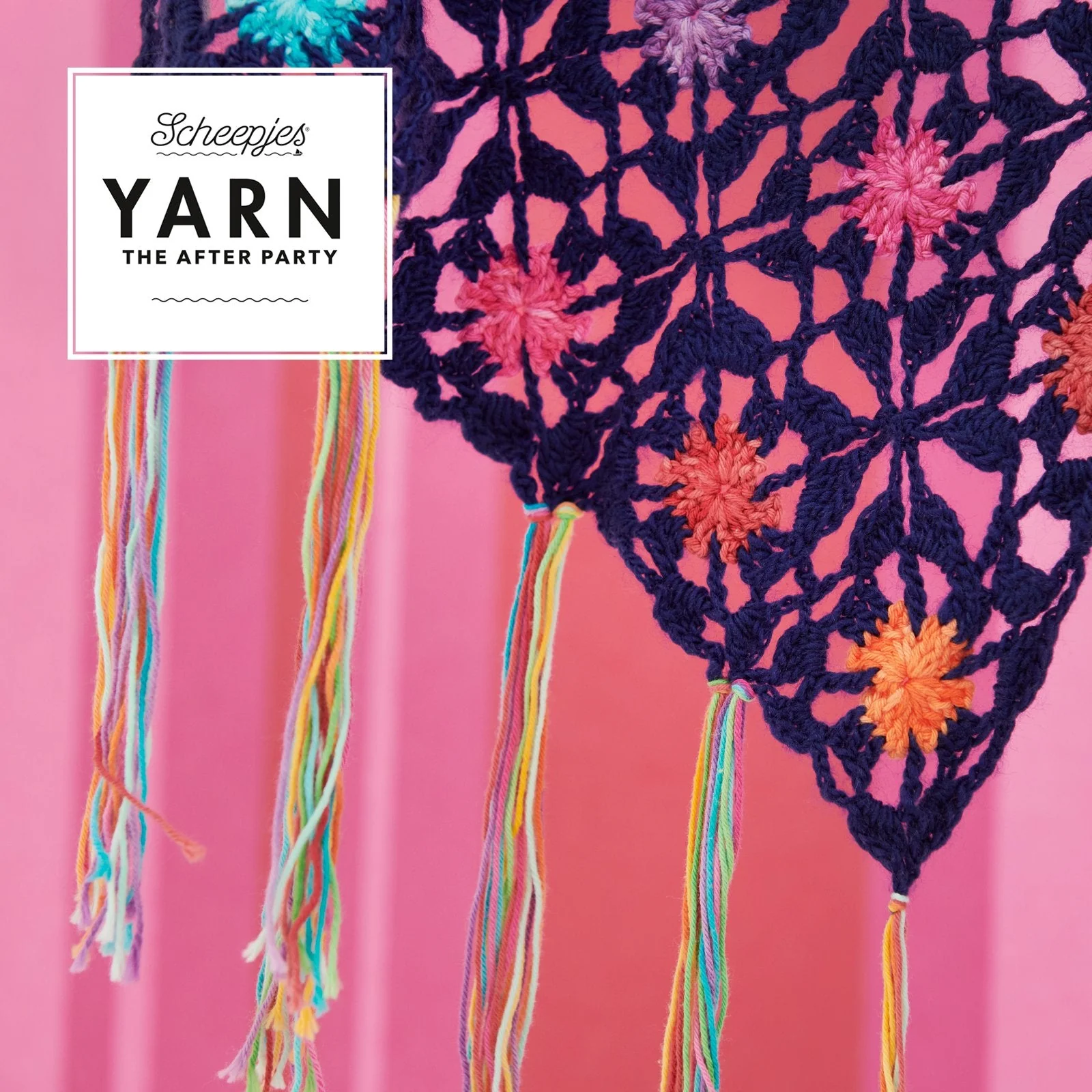 Yarn The After Party 73 - Flowers in the Stream Shawl In Scheepjes Our Tribe and Sunkissed by Gaia Tarantino - Image 5