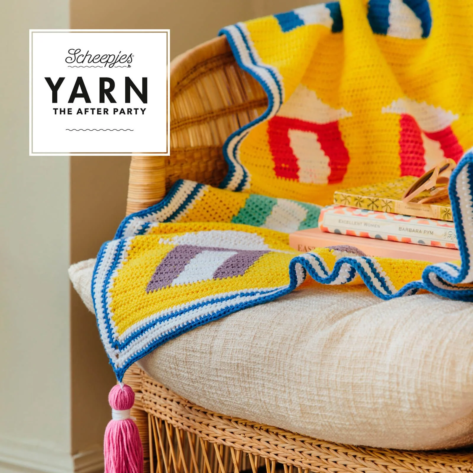 Yarn The After Party - Beach Huts Blanket by Helen Anderson - Image 3