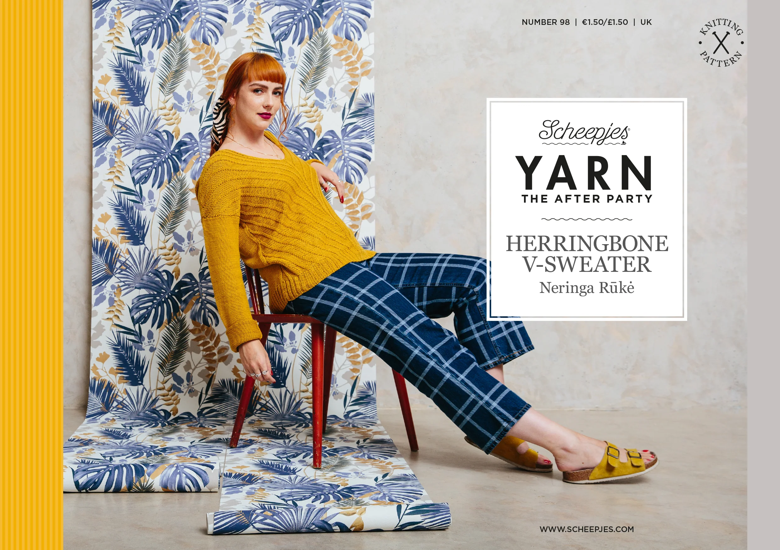 Yarn The After Party -Herringbone V- Sweater by Neringa Ruke