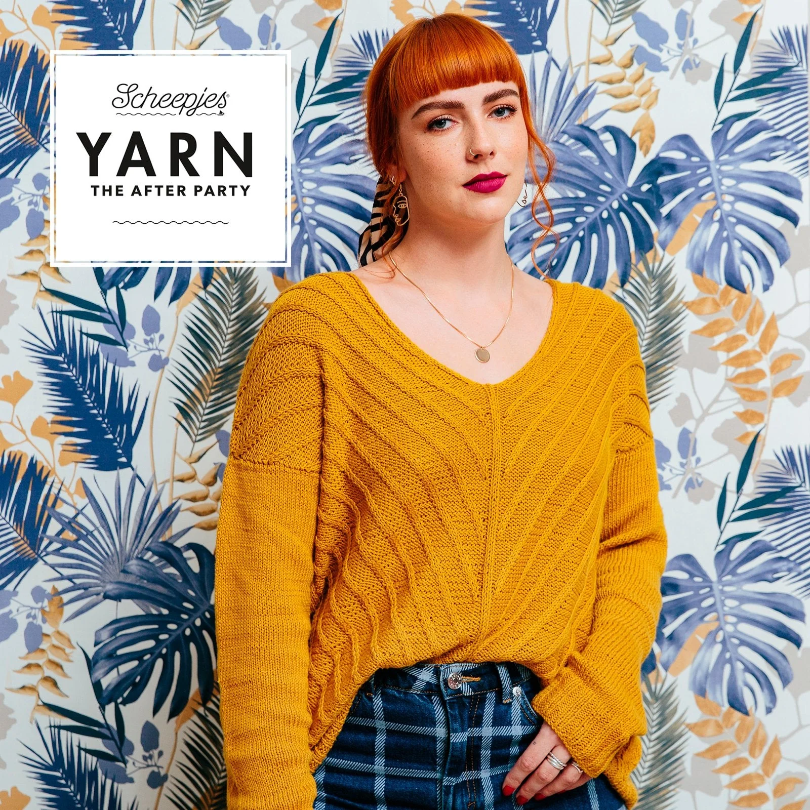 Yarn The After Party -Herringbone V- Sweater by Neringa Ruke - Image 2