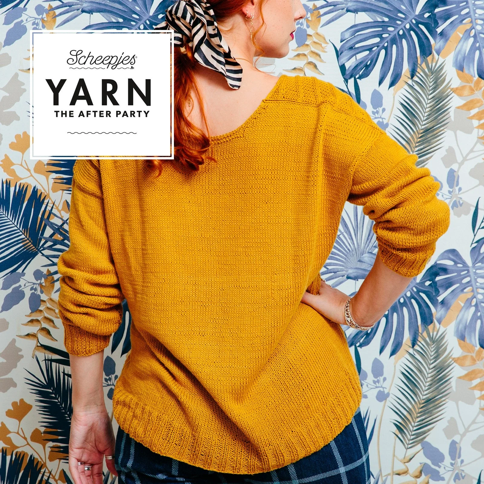 Yarn The After Party -Herringbone V- Sweater by Neringa Ruke - Image 3