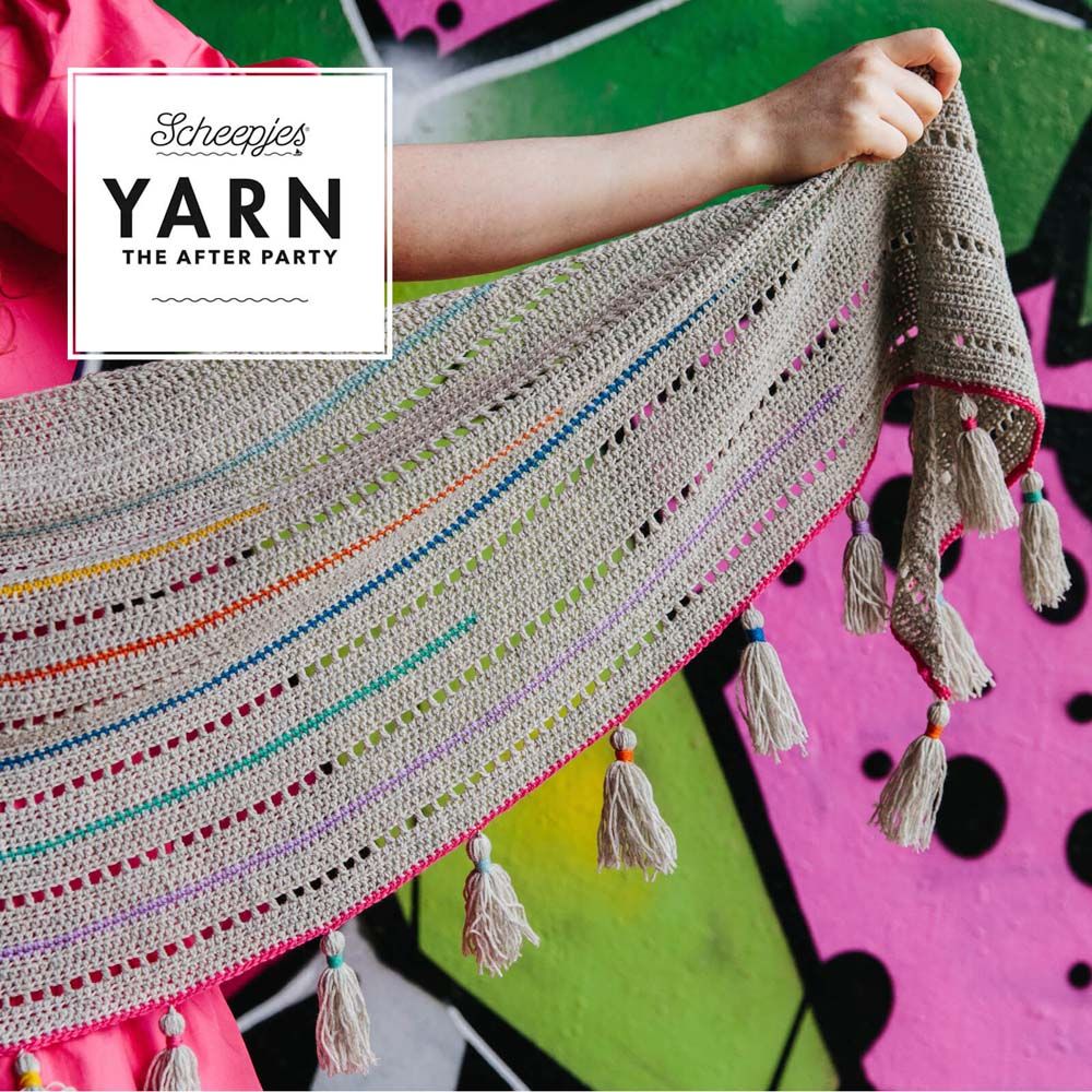 Yarn The After Party - Rainbow Interrupted Shawl by Rosina Northcott - Image 2