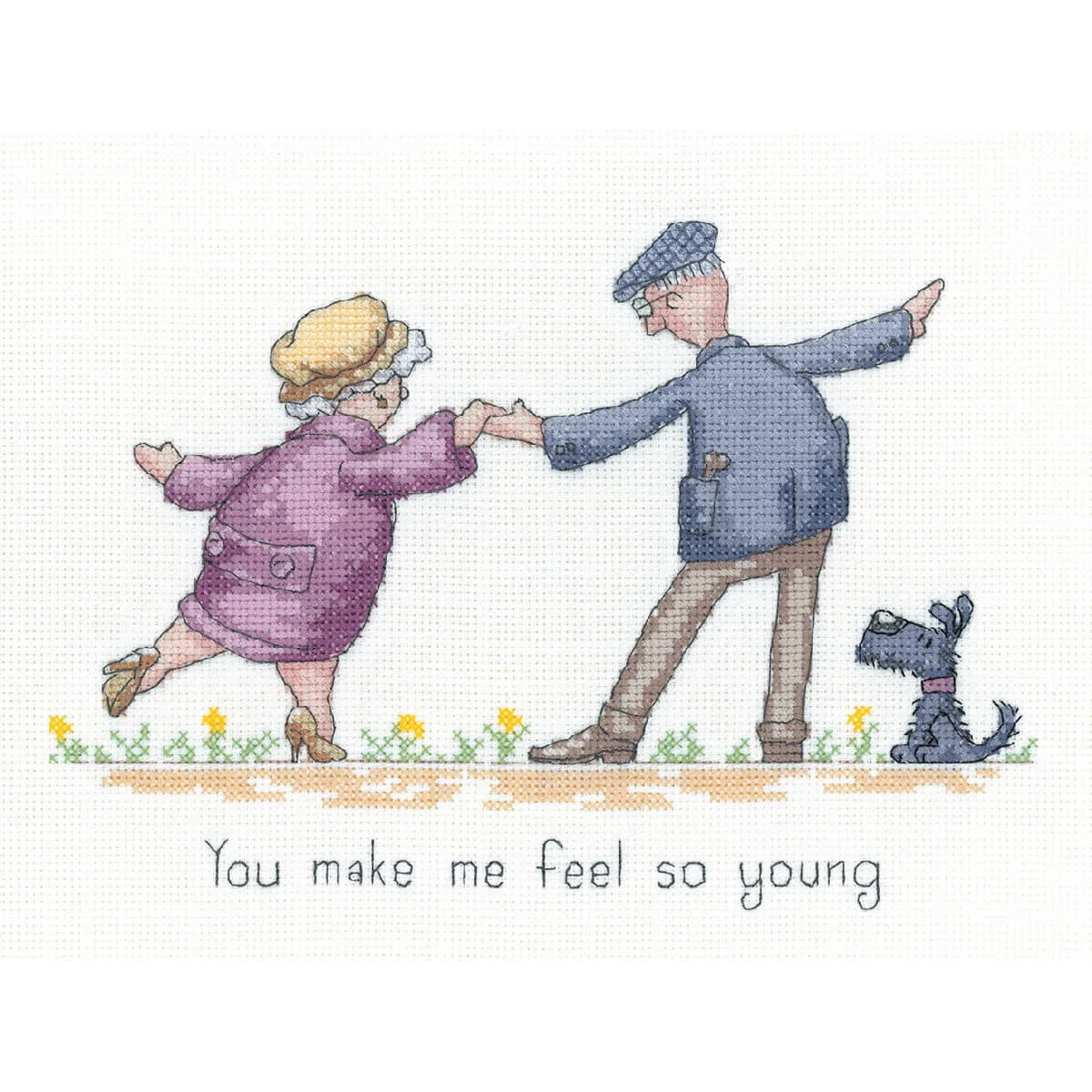 You Make Me Feel So Young -  Heritage Crafts Cross Stitch Kit