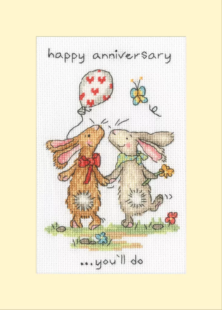 You'll Do - Bothy Threads Greetings Card Cross Stitch Kit